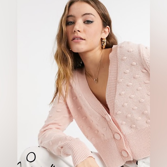 Cotton On Light Pink Textured Cardigan - Picture 1 of 6